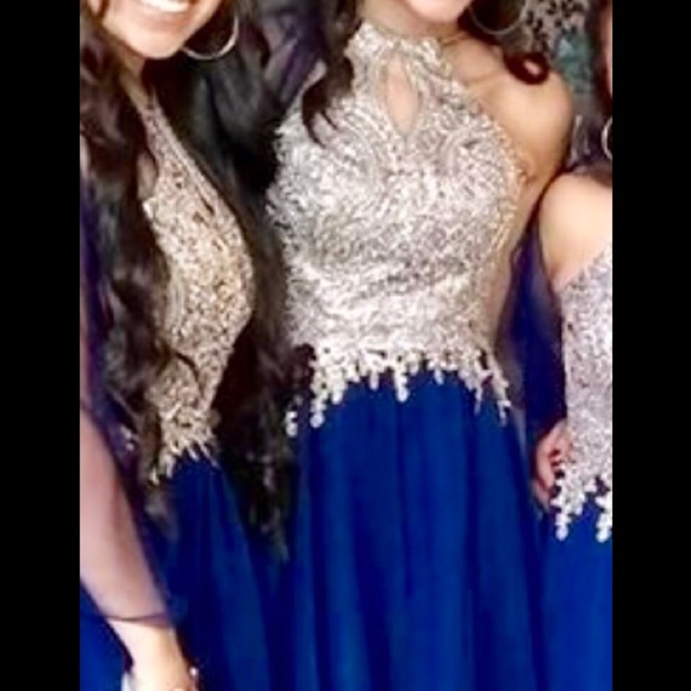 Short navy blue dress